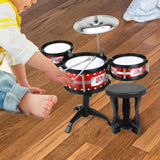 Maxbell Kids Jazz Drum Kits with Chairs for Stage Performance Kindergarten Preschool