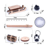 Maxbell 1/12 Dollhouse Outdoor Camping Set Scenes Photo Props Layout Railway Station