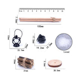 Maxbell 7Pcs 1/12 Doll House Camping Kits Sleigh Model for Dollhouse Micro Landscape