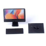 Maxbell 1:12 Dollhouse Desktop Computer Set Kids Pretend Play Simulation Accessories