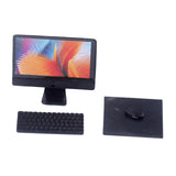Maxbell 1:12 Dollhouse Desktop Computer Set Kids Pretend Play Simulation Accessories