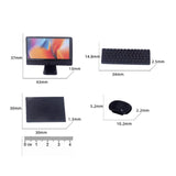Maxbell 1:12 Dollhouse Desktop Computer Set Kids Pretend Play Simulation Accessories