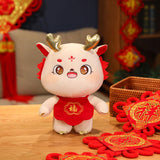 Maxbell Chinese Dragon Plush Toy Plush Dragon Doll for Spring Souvenir New Year Gift