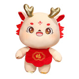 Maxbell Chinese Dragon Plush Toy Plush Dragon Doll for Spring Souvenir New Year Gift