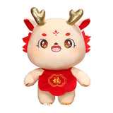 Maxbell Chinese Dragon Plush Toy Plush Dragon Doll for Spring Souvenir New Year Gift