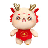Maxbell Chinese Dragon Plush Toy Plush Dragon Doll for Spring Souvenir New Year Gift