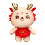 Maxbell Chinese Dragon Plush Toy Plush Dragon Doll for Spring Souvenir New Year Gift