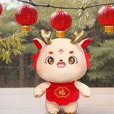 Maxbell Chinese Dragon Plush Toy Plush Dragon Doll for Spring Souvenir New Year Gift