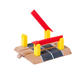 Maxbell Wooden Train Track Accessories Building for Girls Boys 3+ Year Olds Children Level Crossing