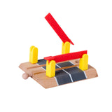 Maxbell Wooden Train Track Accessories Building for Girls Boys 3+ Year Olds Children Level Crossing