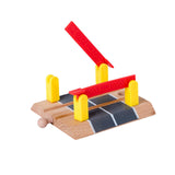 Maxbell Wooden Train Track Accessories Building for Girls Boys 3+ Year Olds Children Level Crossing