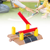 Maxbell Wooden Train Track Accessories Building for Girls Boys 3+ Year Olds Children Level Crossing