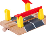 Maxbell Wooden Train Track Accessories Building for Girls Boys 3+ Year Olds Children Level Crossing