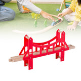 Maxbell Wooden Train Track Accessories Building for Girls Boys 3+ Year Olds Children Bridge
