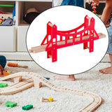 Maxbell Wooden Train Track Accessories Building for Girls Boys 3+ Year Olds Children Bridge