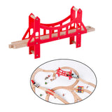 Maxbell Wooden Train Track Accessories Building for Girls Boys 3+ Year Olds Children Bridge