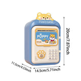 Maxbell Electronic ATM Savings Machine Electronic Money Saving Box for Children Kids Blue