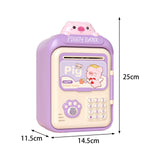 Maxbell Electronic ATM Savings Machine Electronic Money Saving Box for Children Kids Violet