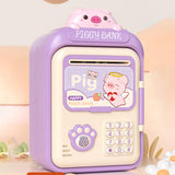 Maxbell Electronic ATM Savings Machine Electronic Money Saving Box for Children Kids Violet