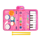 Maxbell Piano Drum Mat Multifunctional Improve Hand Eye Coordination Skills Baby Toy pink
