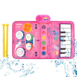 Maxbell Piano Drum Mat Multifunctional Improve Hand Eye Coordination Skills Baby Toy pink