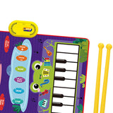 Maxbell Piano Drum Mat Multifunctional Improve Hand Eye Coordination Skills Baby Toy frag pattern