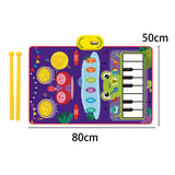 Maxbell Piano Drum Mat Multifunctional Improve Hand Eye Coordination Skills Baby Toy frag pattern