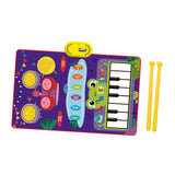 Maxbell Piano Drum Mat Multifunctional Improve Hand Eye Coordination Skills Baby Toy frag pattern