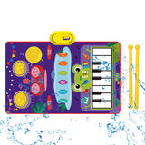 Maxbell Piano Drum Mat Multifunctional Improve Hand Eye Coordination Skills Baby Toy frag pattern