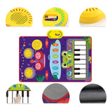 Maxbell Piano Drum Mat Multifunctional Improve Hand Eye Coordination Skills Baby Toy frag pattern
