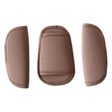Maxbell 3Pcs Stroller Shoulder Strap Cover Belt Cover for Pram Stroller Booster Seat Coffee