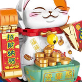 Maxbell Fortune Cats Building Blocks New Year Ornaments for Age 6 7 8 Girls Boys