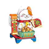 Maxbell Fortune Cats Building Blocks New Year Ornaments for Age 6 7 8 Girls Boys