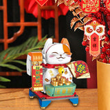 Maxbell Fortune Cats Building Blocks New Year Ornaments for Age 6 7 8 Girls Boys