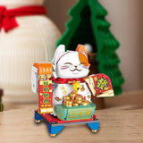 Maxbell Fortune Cats Building Blocks New Year Ornaments for Age 6 7 8 Girls Boys