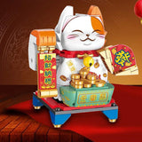 Maxbell Fortune Cats Building Blocks New Year Ornaments for Age 6 7 8 Girls Boys