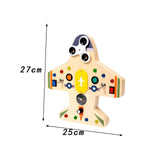 Maxbell Aircraft Shape LED Busy Board for Learning Game Preschool Activities Centers