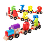 Maxbell Magnetic Number Train Set Educational Toys for Kids 1 2 3 Year Olds Toddlers 11Pcs