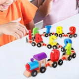 Maxbell Magnetic Number Train Set Educational Toys for Kids 1 2 3 Year Olds Toddlers 11Pcs