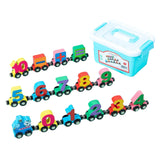 Maxbell Magnetic Number Train Set Educational Toys for Kids 1 2 3 Year Olds Toddlers 15Pcs