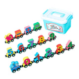 Maxbell Magnetic Number Train Set Educational Toys for Kids 1 2 3 Year Olds Toddlers 15Pcs