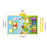 Maxbell Baby Musical Piano Mat Piano Mat & Drum Mat with 6 Instrument Sound for Kids Blue