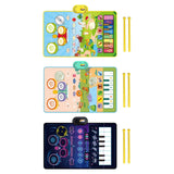 Maxbell Baby Musical Piano Mat Piano Mat & Drum Mat with 6 Instrument Sound for Kids Blue