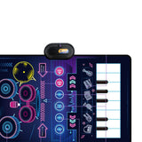 Maxbell Baby Musical Piano Mat Piano Mat & Drum Mat with 6 Instrument Sound for Kids Dark Blue