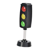Maxbell Mini Traffic Light Traffic Lamps Pretend Toy for Boy and Girls Students Kids black
