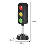 Maxbell Mini Traffic Light Traffic Lamps Pretend Toy for Boy and Girls Students Kids black