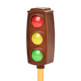 Maxbell Mini Traffic Light Traffic Lamps Pretend Toy for Boy and Girls Students Kids brown