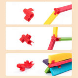 Maxbell 100Pcs Wooden Blocks Stacking Game Board Games for New Year Festival Parties
