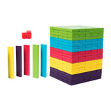 Maxbell 100Pcs Wooden Blocks Stacking Game Board Games for New Year Festival Parties