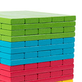 Maxbell 100Pcs Wooden Blocks Stacking Game Board Games for New Year Festival Parties